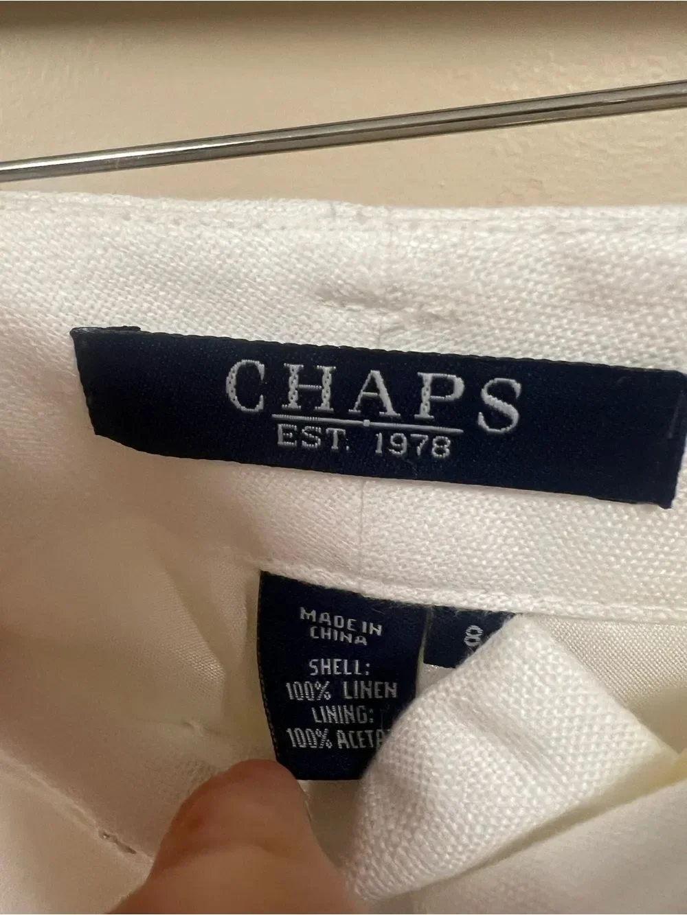 Chaps classic white